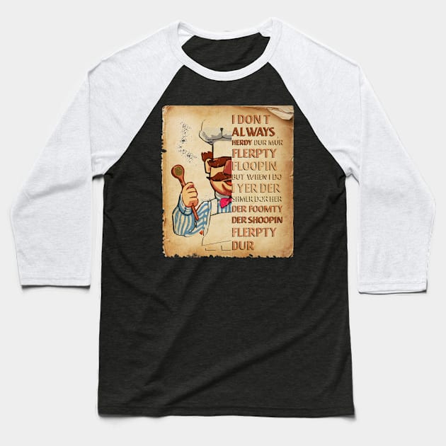 vintage look design, exclusive, swedish chef Baseball T-Shirt by albertkeith48